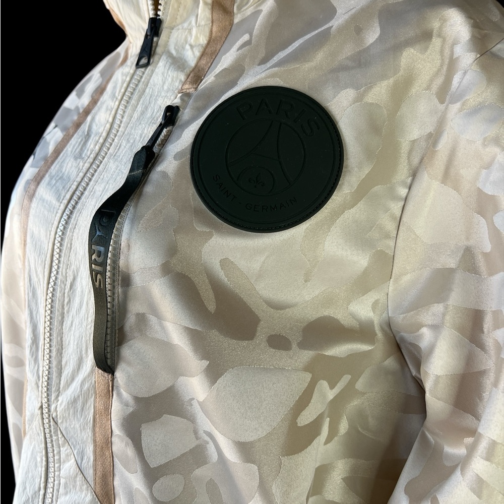 Jordan PSG Jacket Cream Camo Hooded Men’s XS Paris Saint Germain Rare - Picture 3 of 14